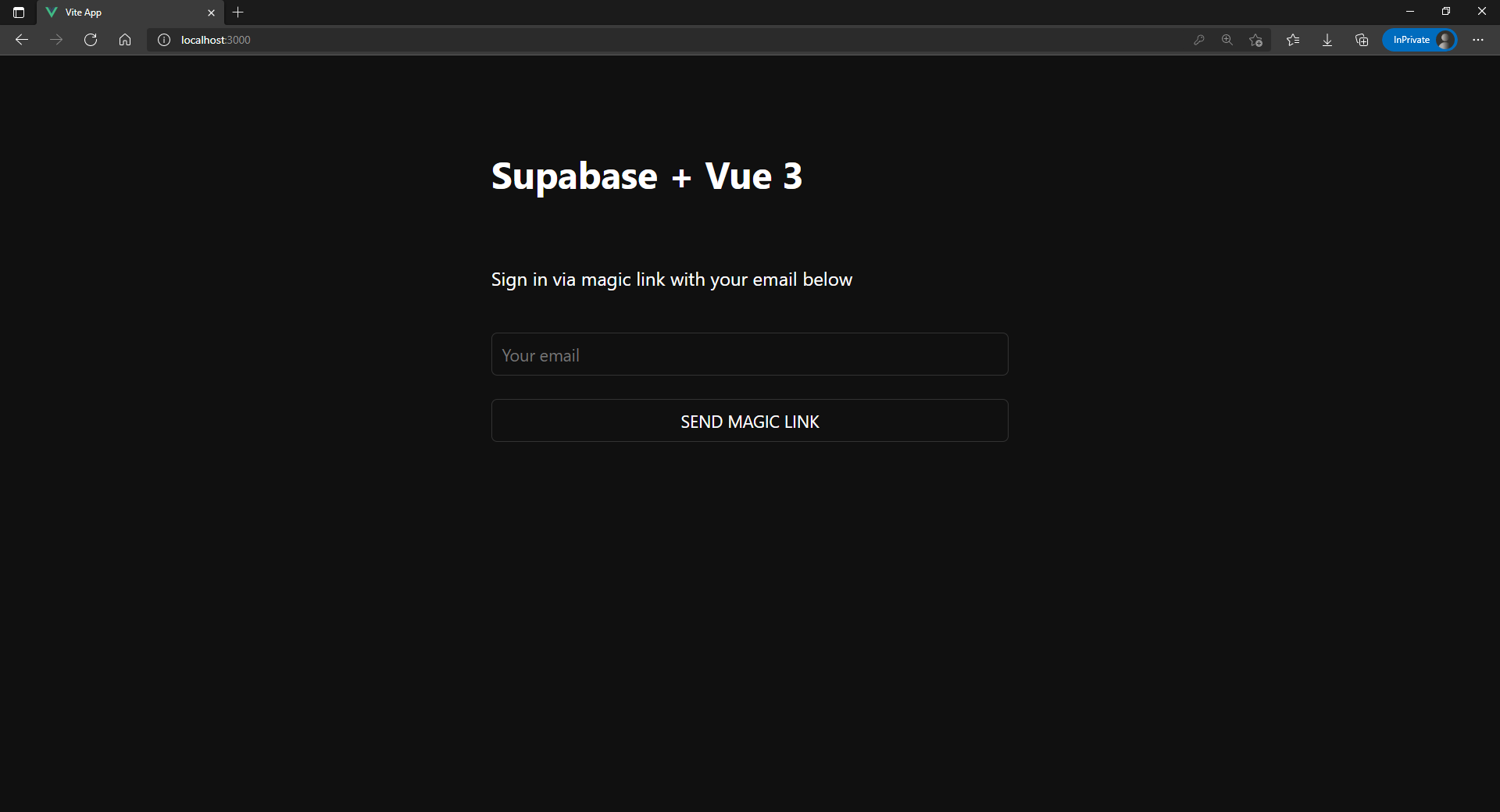 Supabase Vue 3